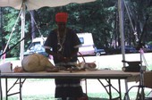 Woman preparing carnival food at the Florida Folk Festival - White Springs, Florida