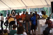Musicians playing carnival music at the Florida Folk Festival - White Springs, Florida