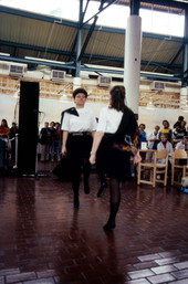 Jacksonville Irish Dancers performing step dance at the Jacksonville Landing - Jacksonville, Florida.