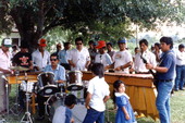 Guatemalan band performing at the Festival of San Miguel- Indiantown, Florida