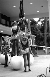 Acrobats at the Florida Folk Festival- White Springs, Florida