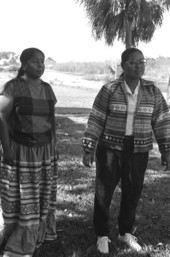 Miccosukee Indian women Jennie Osceola Billie and Minnie Bert - Miccosukee Reservation, Florida