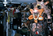 Interior view of an unidentified saddlemaker's workshop