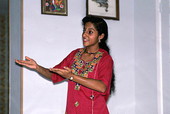 Nila Radhakrishnan performing an East Indian dance- Dade City, Florida