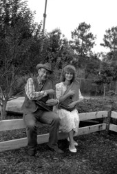 Autoharp player Charley Groth with apprentice Cheryl Belanger- Tampa, Florida.