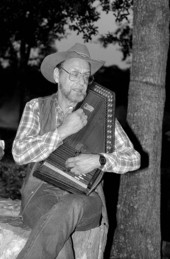 Autoharp player Charley Groth playing- Tampa, Florida
