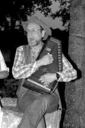 Autoharp player Charley Groth playing and singing- Tampa, Florida