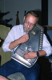 Autoharp player Charley Groth- Crystal Beach, Florida