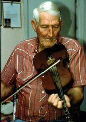 Willie David Jones playing oldtime fiddle - Old Town, Florida.
