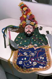 Mask and costume made by Nicaraguan American Jose Silva - Pembroke Pines, Florida