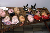 Masks made by Nicaraguan American Jose Silva - Pembroke Pines, Florida