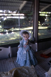 Costumed doll by retired milliner Lottie Wojtkiewicz - Boynton Beach, Florida.
