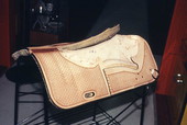 Second layer over saddle tree at McLelland's Saddlery - Lake Worth, Florida.