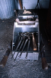 Blacksmith's tools and toolbox - Delray Beach, Florida.