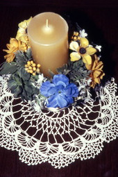 Doily crocheted by Anna Angeloff - West Palm Beach, Florida.