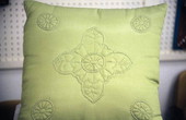 Pillow quilted by Virginia Farace - Boynton Beach, Florida.