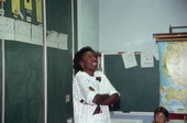 Haitian storyteller Liliane Nerette-Louis at elementary school - Boynton Beach, Florida.