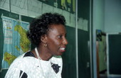 Haitian storyteller Liliane Nerette-Louis visiting elementary school - Boynton Beach, Florida.