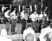Jack Haslam, at left, and the Big Bend Ramblers playing at the 1969 Florida Folk Festival - White Springs, Florida.
