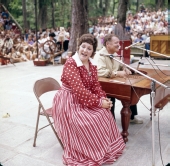 Bob and Evelyne Beers perform at the Florida Folklife Festival - White Springs, Florida.
