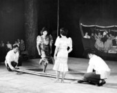 University of Florida International students performing "Tinikling", the Philippine bamboo stick dance, at the 1957 Florida Folk Festival - White Springs, Florida.
