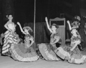 Members of the Suncoast Civic Ballet of St. Petersburg performing Spanish dance at the Florida Folk Festival - White Springs, Florida