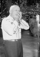 Jack Parker whistling at the Florida Folk Festival - White Springs, Florida