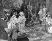 Performance by the Shoestring Puppet Theater of Jacksonville at the 1978 Florida Folk Festival - White Springs, Florida