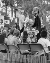 Performance by the Shoestring Puppet Theater of Jacksonville at the 1973 Florida Folk Festival - White Springs, Florida