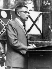 Secretary of State Tom Adams speaking at the 1967 Florida Folk Festival - White Springs, Florida