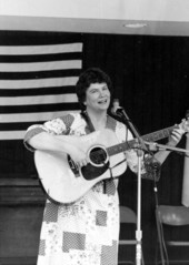 Barbara Muller of Lake Mary performing at the 1976 Florida Folk Festival - White Springs, Florida.