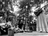 Barbara Muller of Lake Mary performing at the 1973 Florida Folk Festival - White Springs, Florida