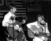 Tony Myers and Mary Ann Dinella of Tampa performing at the 1977 Florida Folk Festival - White Springs, Florida