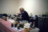 Marie Norris preparing food for canning - White Springs, Florida