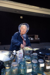 Marie Norris preparing food for canning - White Springs, Florida
