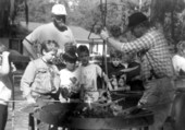 Blacksmithing demonstration at Rural Folklife Days - White Springs, Florida