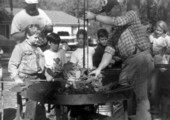Blacksmithing demonstration at Rural Folklife Days - White Springs, Florida