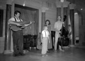 Johnson Family Band performing at 4th of July celebration in Foster Tower - White Springs, Florida