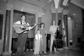 Johnson Family Band performing at 4th of July celebration in Foster Tower - White Springs, Florida