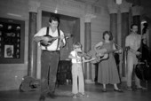 Johnson Family Band performing at 4th of July celebration in Foster Tower - White Springs, Florida