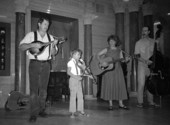 Johnson Family Band performing at 4th of July celebration in Foster Tower - White Springs, Florida