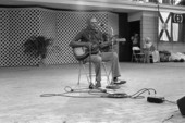 Albert "Buck" Thompson playing blues guitar at the 1985 Florida Folk Festival - White Springs, Florida