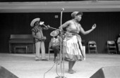 Haitian American dancer performing at the 1986 Florida Folk Festival - White Springs, Florida