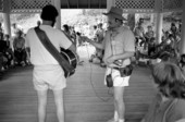 Martin Crutchfield's performance being recorded at the 1986 Florida Folk Festival - White Springs, Florida