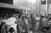 New Sand Mountain Wildcats performing at the 1987 Florida Folk Festival - White Springs, Florida