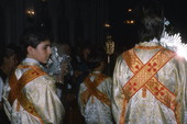 Acolytes at St. Nicholas Cathedral during Epiphany Day services - Tarpon Springs, Florida