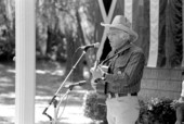 Robert Dixon singing cowboy songs at the 1992 Florida Folk Festival - White Springs, Florida.