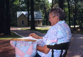 Quiltmaker Nancy Morgan quilting - Florida