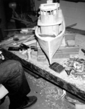 Boat model made by Ray Singleton - Mayport, Florida