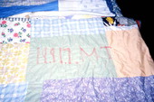 Detail of quilt made by Sally Jones - White Springs, Florida